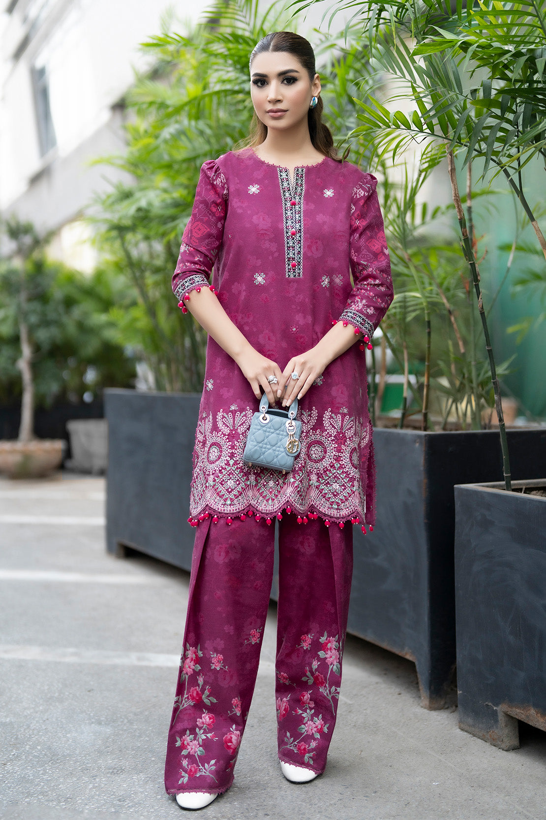 2pc Multi Embroidered Karandi AML-W25-0020 main image 0