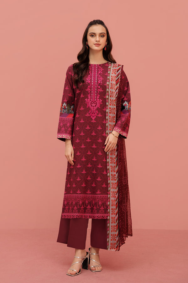 Printed - 2 Pc Lawn Suit (Stitched)