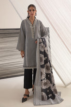 Load image into Gallery viewer, 3 PC DIGITAL PRINT SHIRT &amp; DUPPATA &amp; DYED PANTS  WITH EMBROIDERY
