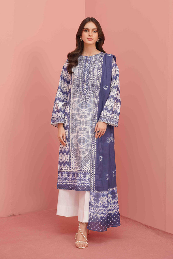 Printed - 3 Pc Lawn Suit (Stitched)