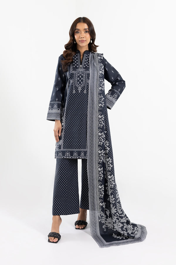 3-Piece Lawn Fully Embroidered Dress Ready To Wear
