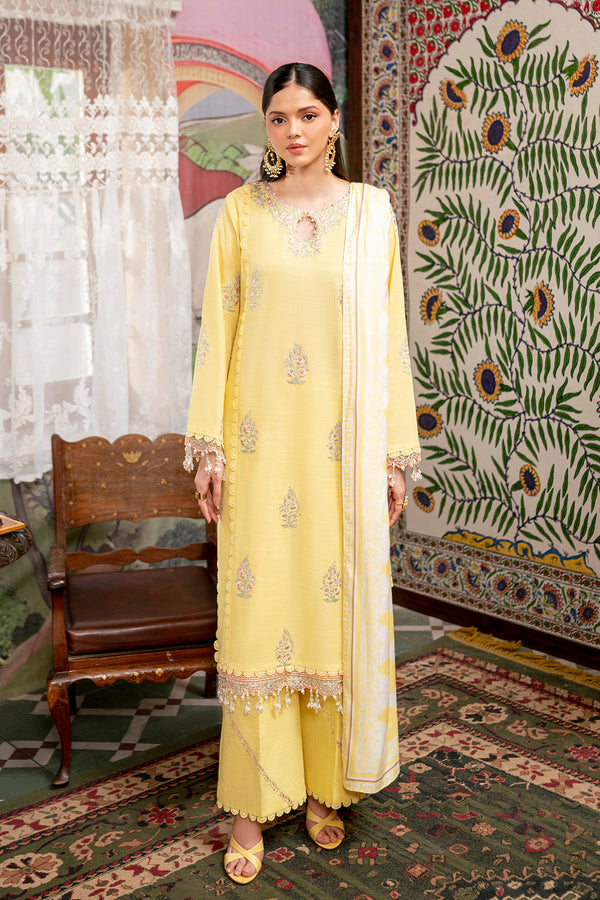 Embroidered - 3 Pc Khaddar Suit