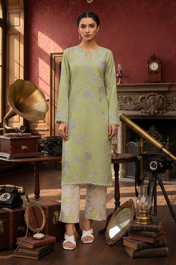 Embroidered - 2 Pc Khaddar Suit