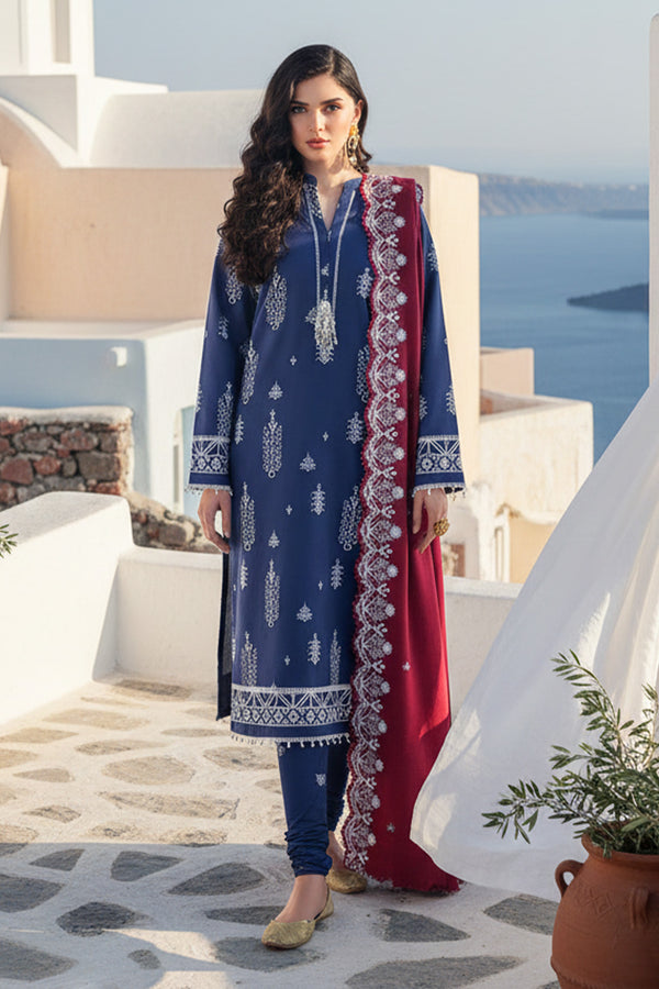 Embroidered - 3 Pc Khaddar Suit