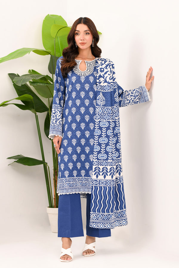 Embroidered - 2 Pc Khaddar Suit
