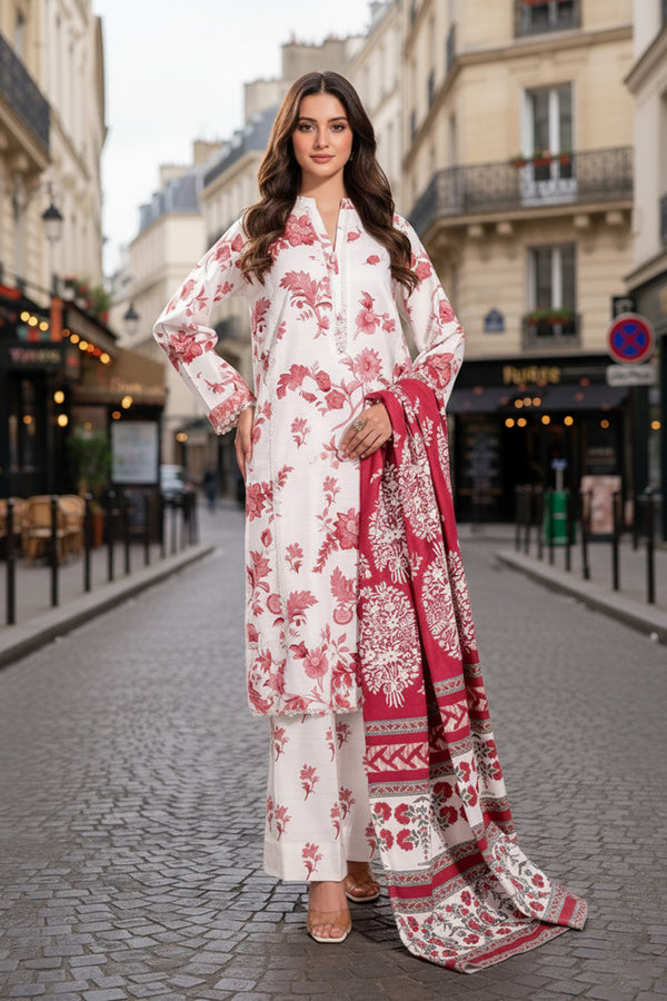 Printed - 3 Pc Khaddar Suit