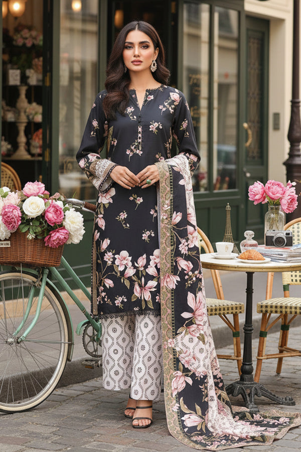 Printed - 3 Pc Khaddar Suit