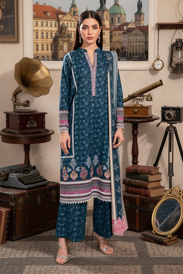 Printed - 3 Pc Khaddar Suit