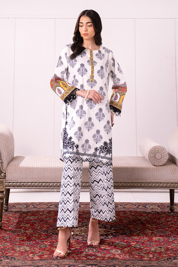 Embroidered - 2 Pc Lawn Suit