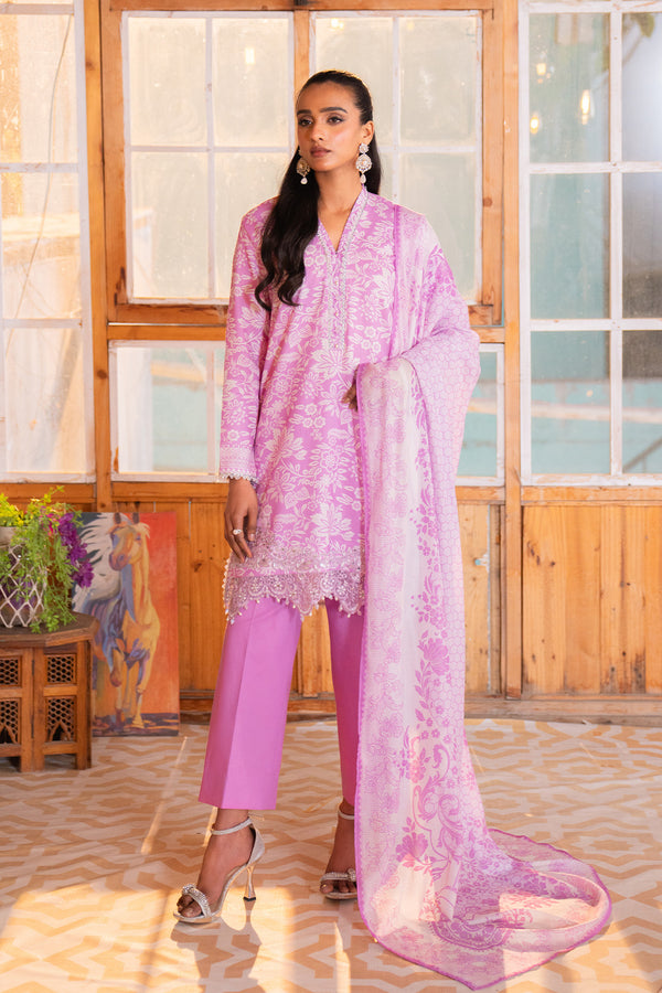 Embroidered - 3 Pc Lawn Suit (Lawn Dupatta)