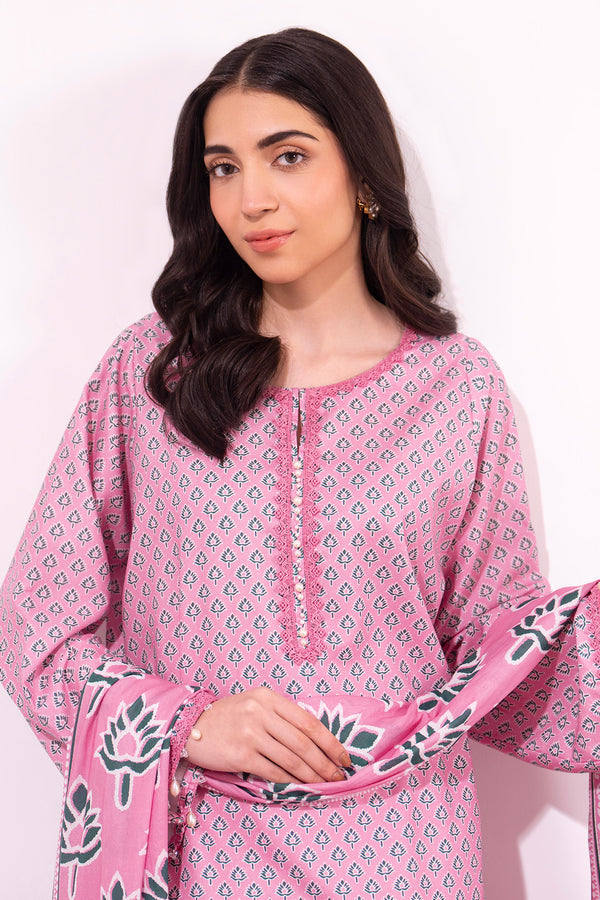 Printed - 2 Pc Lawn Suit (Lawn Dupatta)