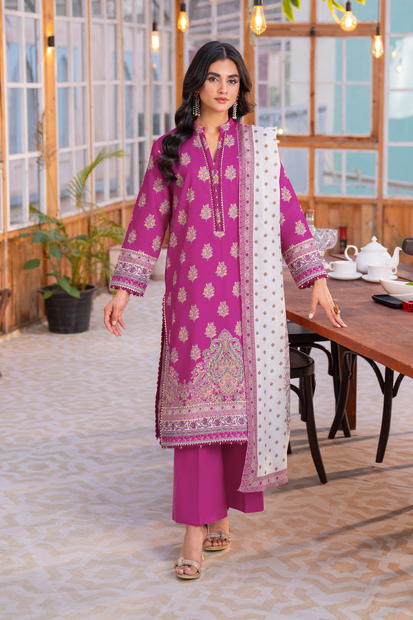 Printed - 3 Pc Lawn Suit (Lawn Dupatta)
