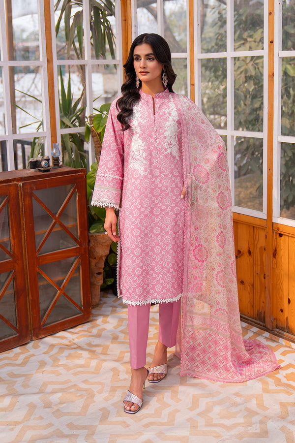 Embroidered - 2 Pc Lawn Suit