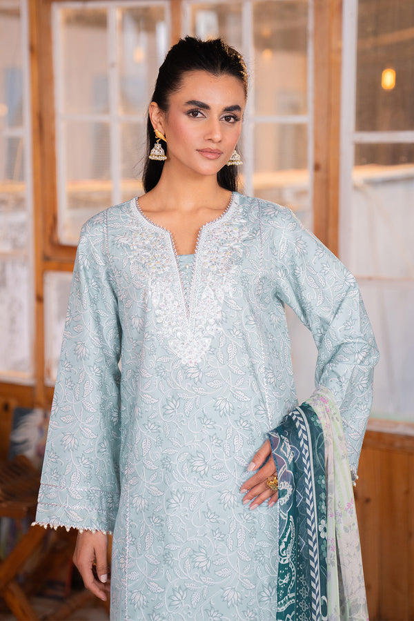 Embroidered - 2 Pc Lawn Suit