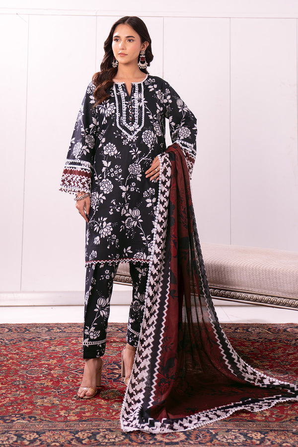 Printed - 3 Pc Lawn Suit (Lawn Dupatta)