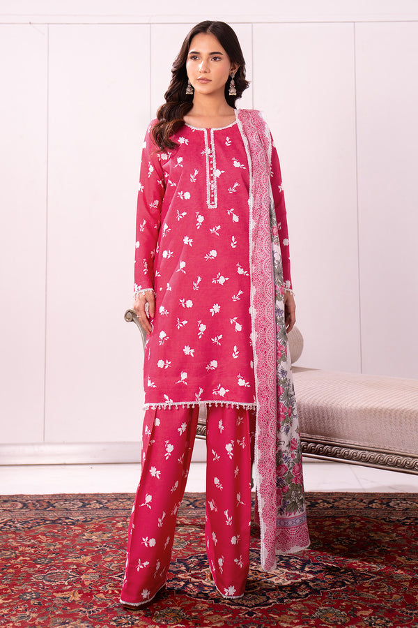 Printed - 3 Pc Lawn Suit (Lawn Dupatta)