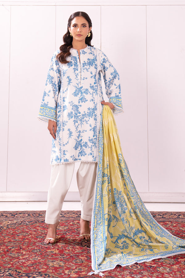 Printed - 2 Pc Lawn Suit (Lawn Dupatta)