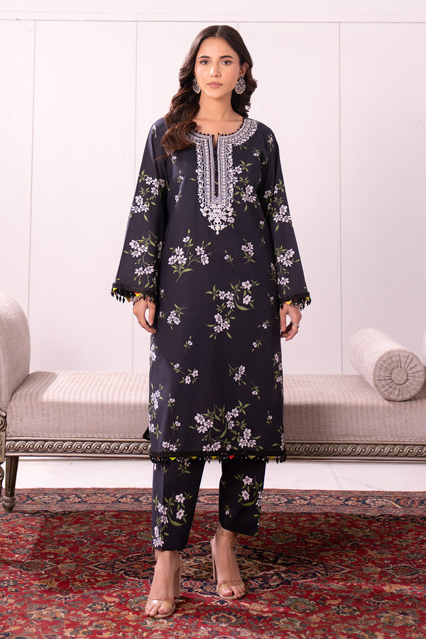 Embroidered - 2 Pc Lawn Suit