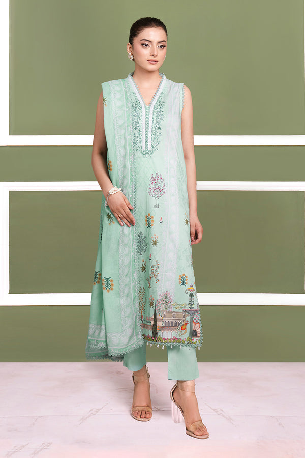 Printed - 3 Pc Cambric Suit