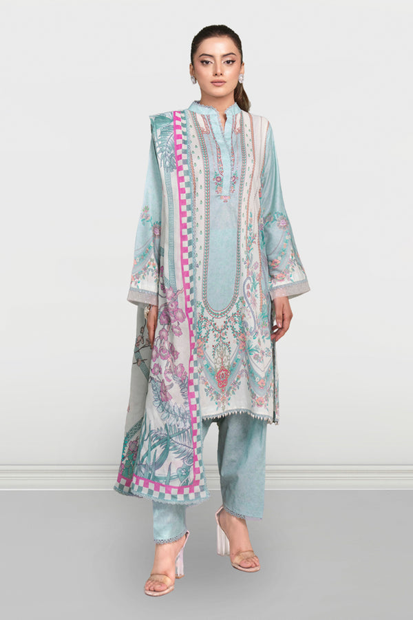 Printed - 3 Pc Cambric Suit