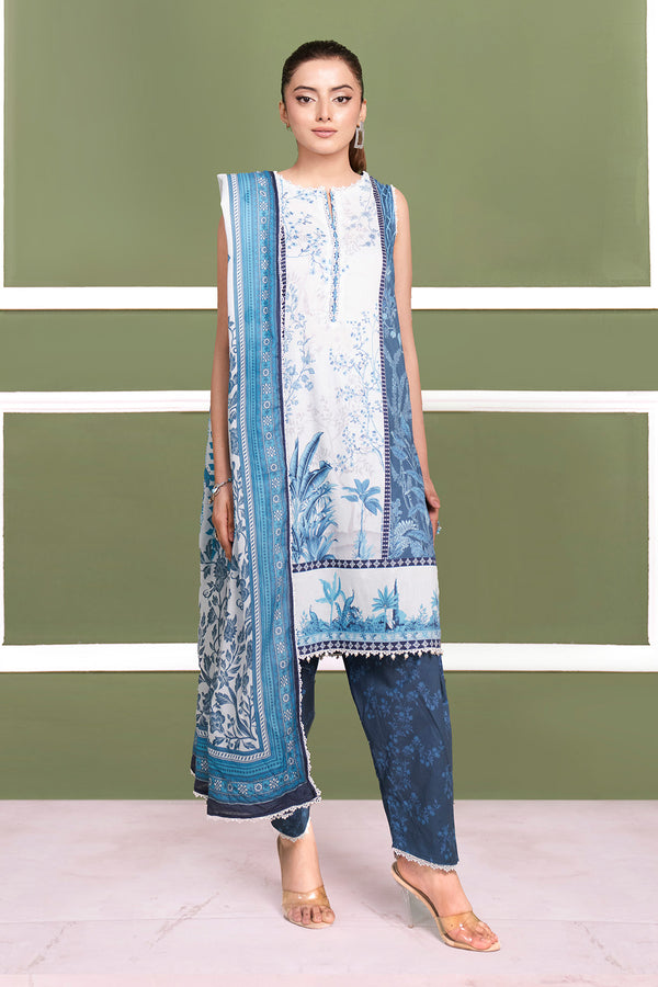 Printed - 3 Pc Cambric Suit