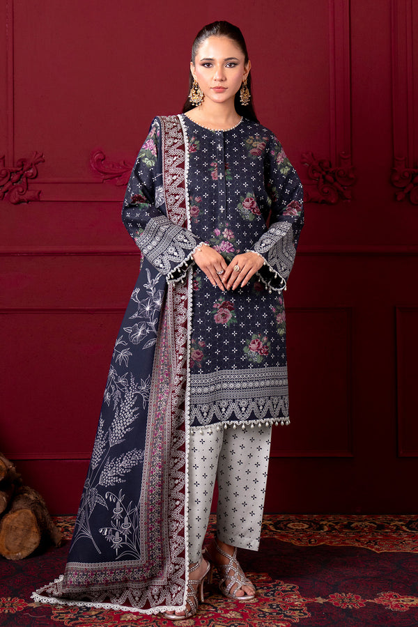 Printed - 3 Pc Linen Suit
