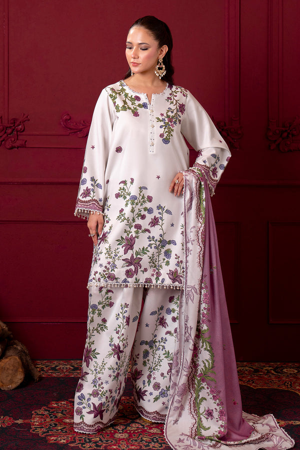Printed - 3 Pc Linen Suit