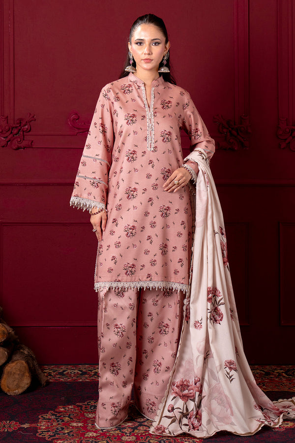 Printed - 3 Pc Linen Suit