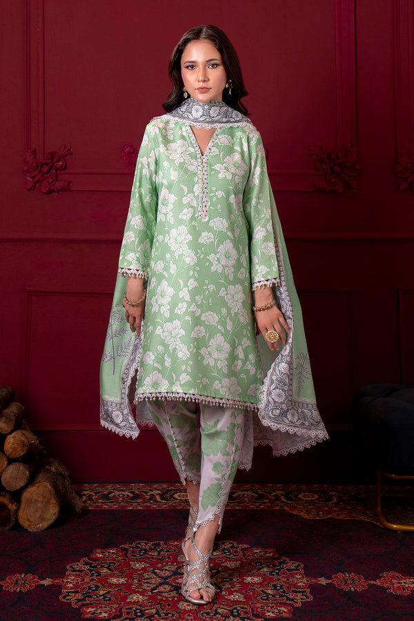 Printed - 3 Pc Linen Suit