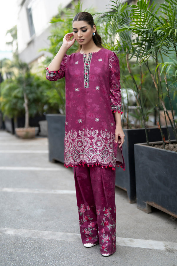 Embroidered - 2 Pc Karandi Suit