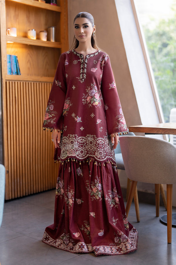 Embroidered - 2 Pc Karandi Suit