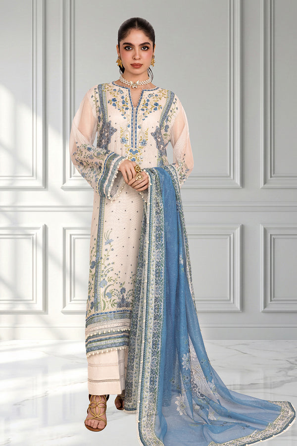 Cotton Net Collection 2026 | Unstitched Cotton Net Suits – So Kamal