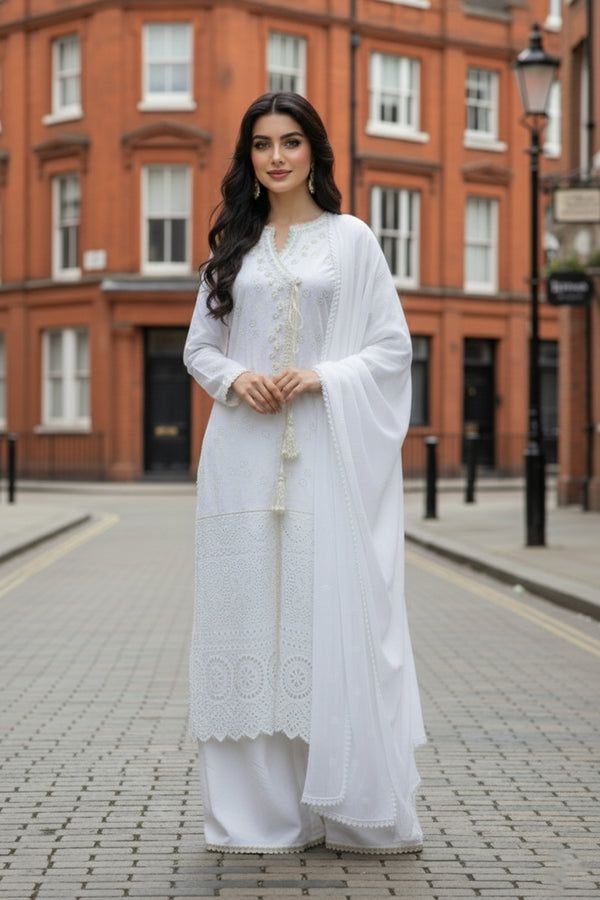 Aina - 3PC Shirt, Sharara & Dupatta LUXURY PRET