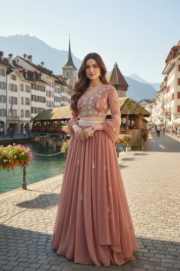 Angana - 3PC Lehnga, Choli & Dupatta LUXURY PRET