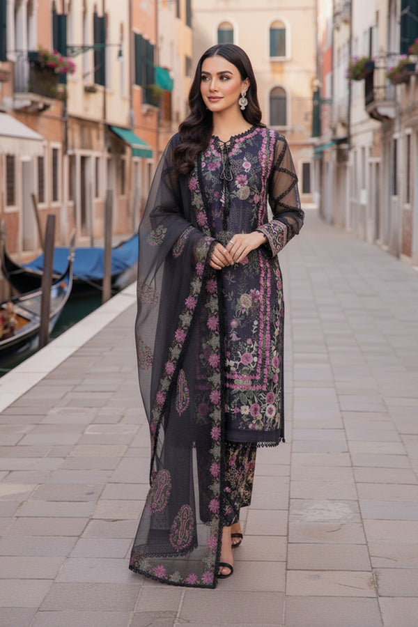 MUSE - 4PC LAWN & ORGANZA LUXURY PRET