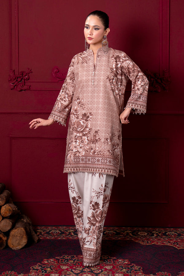 Printed - 2 Pc Karandi Suit