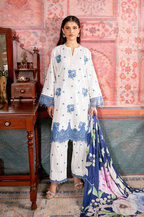 Embroidered - 3 Pc Khaddar Suit