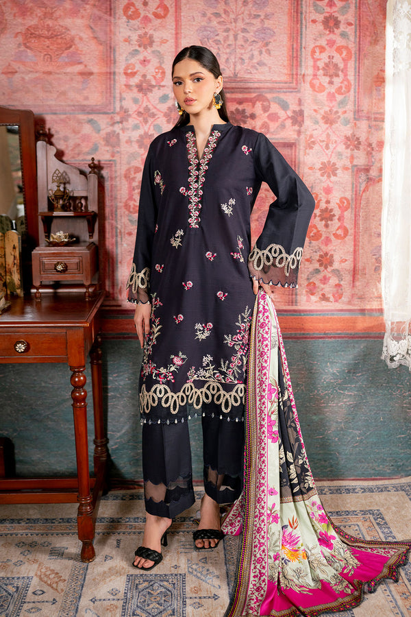 Embroidered - 3 Pc Khaddar Suit