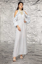Load image into Gallery viewer, Striped Cold Shoulder Dress
