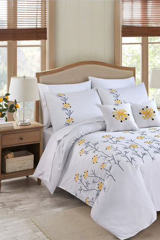 Embroidered Bed Set